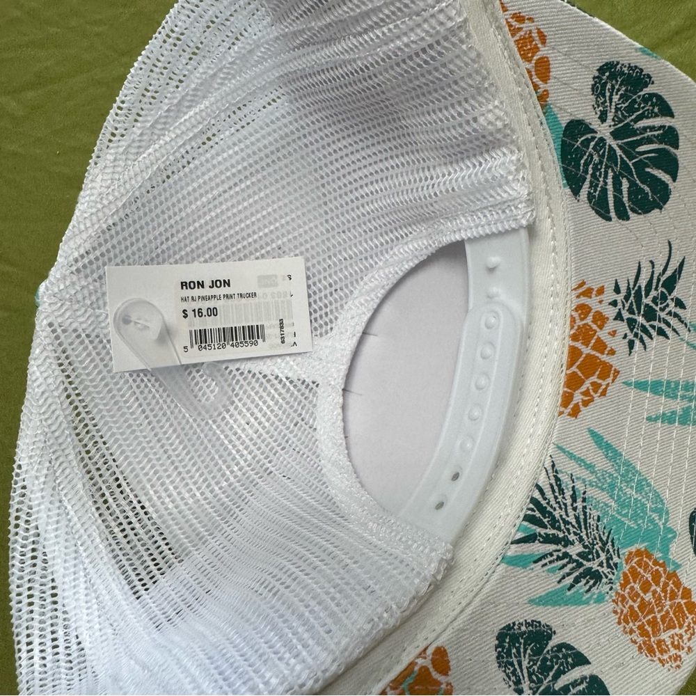 NWT Ron Jon Surf Shop Pineapple Tropical Print baseball Cap - Picture 5 of 8